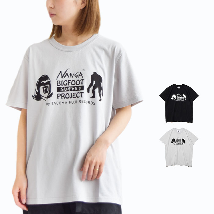 半袖 Tシャツ メンズ レディース トップス タコマフジレコード ビッグフットサーベイプロジェクト ロゴティー TACOMA FUJI 30周年 限定 コラボ NW2411-1F650-C