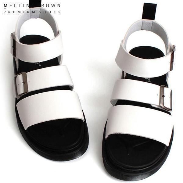 カップル水遊びサンダル レザーサンダル 男女カジュアルレザーサンダル SS15