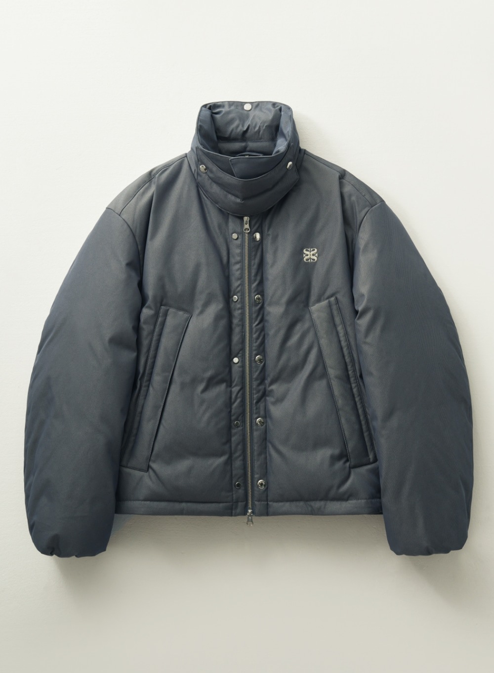 【SATUR】 LECCE TWO TONE DUCK DOWN PADDING : GLITTER GRAY