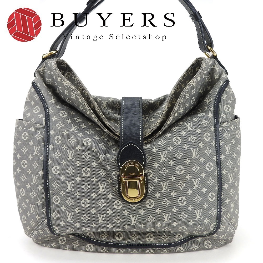 中古 ショルダーバッグ ロマンス M56700 モノグラムイディール モノグラムイディール アンクル ブルー 肩掛け 普段使い レディース 女性