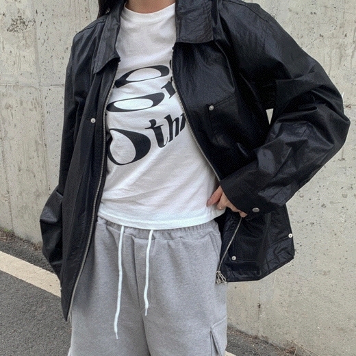 (Unisex) Coated cotton jacket