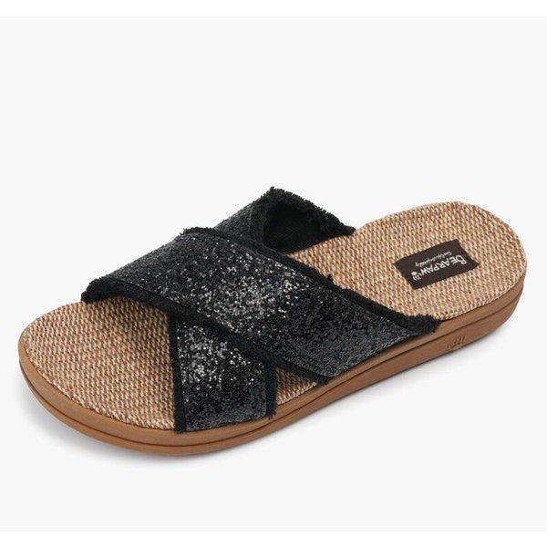 ALORA スリッパ ブラック K2992143RB