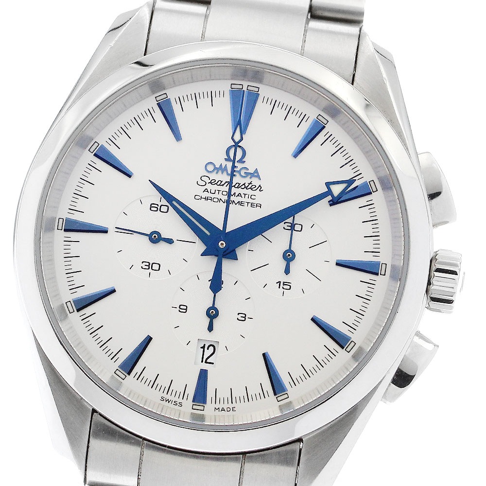 オメガ OMEGA 2512.30 シーマスター アクアテラ クロノグラフ 自動巻き メンズ 保証書付き_897231【中古】