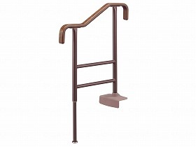 アロン化成 上がりかまち用手すりKM-650 ブラウン L 531042