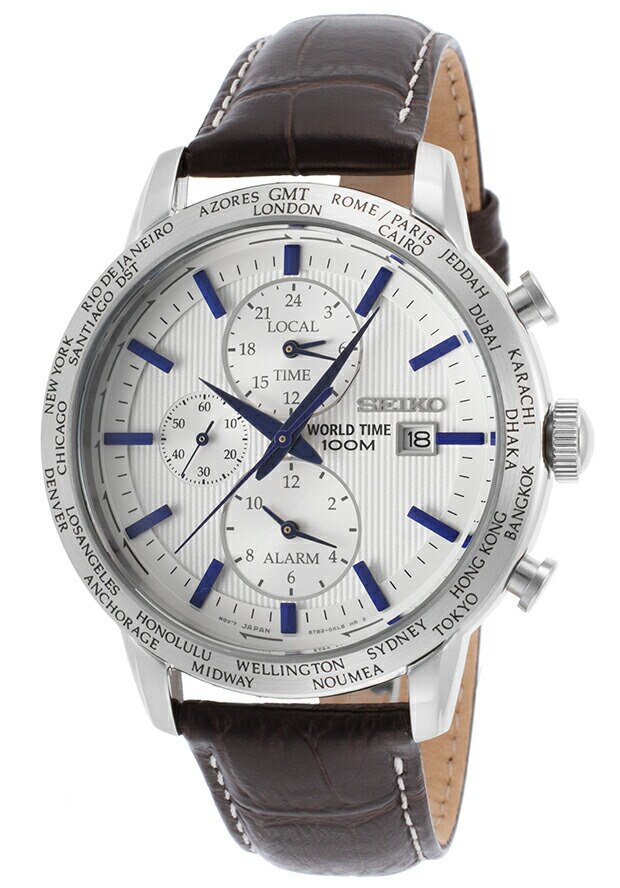 [10年保証] セイコー SEIKO SPL051P1 セイコー ワールド タイム アラーム クオーツ 100m防水 [生産終了 希少人気海外モデル]