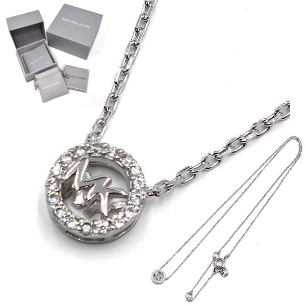 ネックレス MKC1726CZ040 LOGO CHARM NECK シルバー レディース