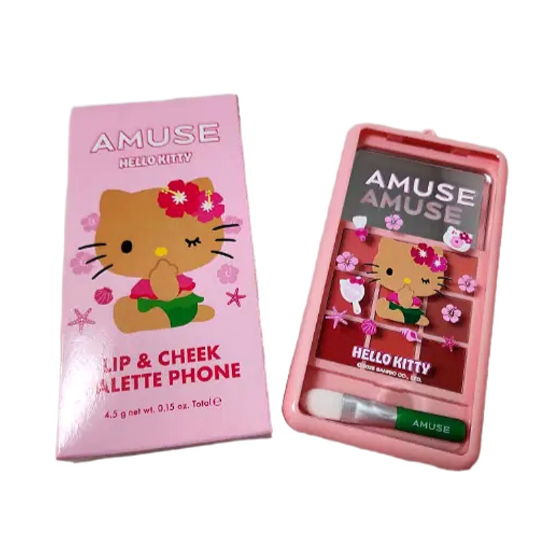 【タニングハローキティ】リップ＆チークパレット フォン