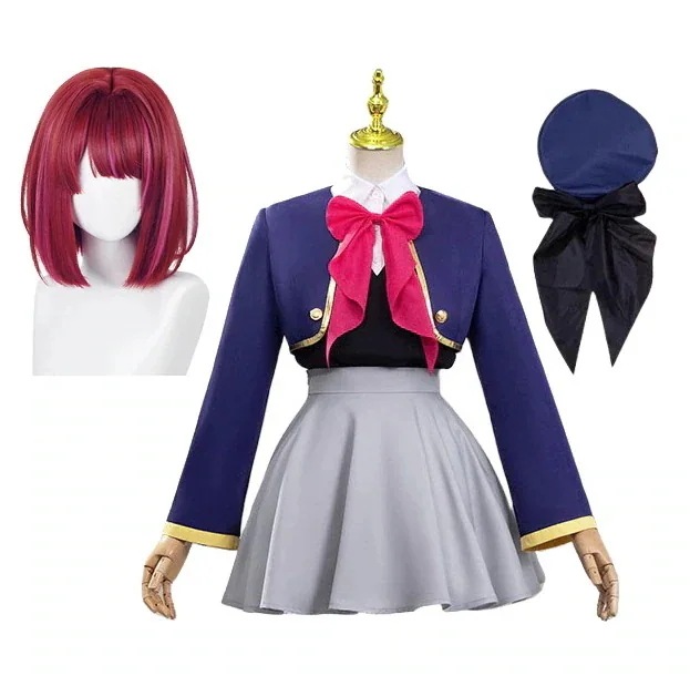 コスプレ衣ルビー有馬かなウィッグ帽子付き制服全セット推しの子イベントパーティー変演出服祝贈り物クリスマスパーティー文化祭までに制限