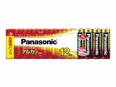 パナソニック アルカリ乾電池 単三型（1.5V）12本組 LR6XJ/12SW 1ケース30パック（360本） ナショナル【送料無料】