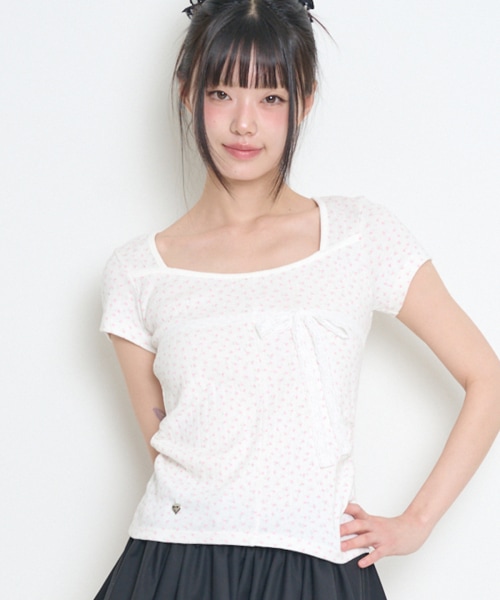 【ILLIGO】 PATTERN POINT TOP FLOWER 正規品