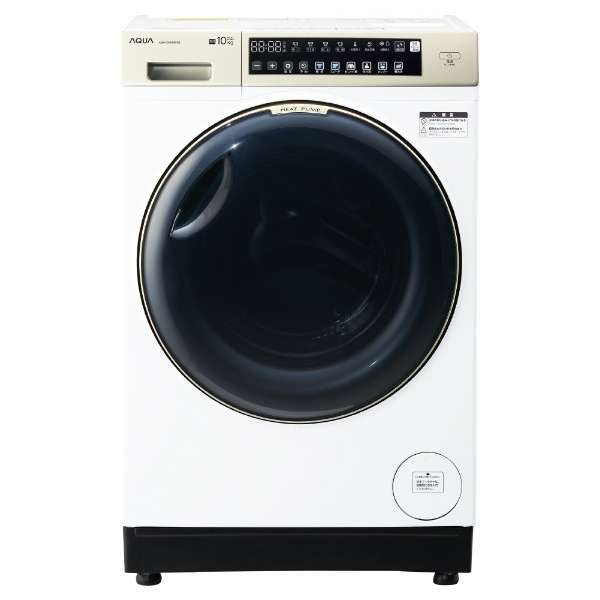 AQW-DM10R-R-W ホワイト まっ直ぐドラム2.0 ドラム式洗濯乾燥機(洗濯10kg/乾燥5kg) 右開き