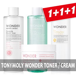 「トニーモリー」1+1+1=3本セット衝撃の特価ワンダーセラミドもちトナーティーツリー米トナーもちクリーム500ml/Tonymoly Wonder Toner