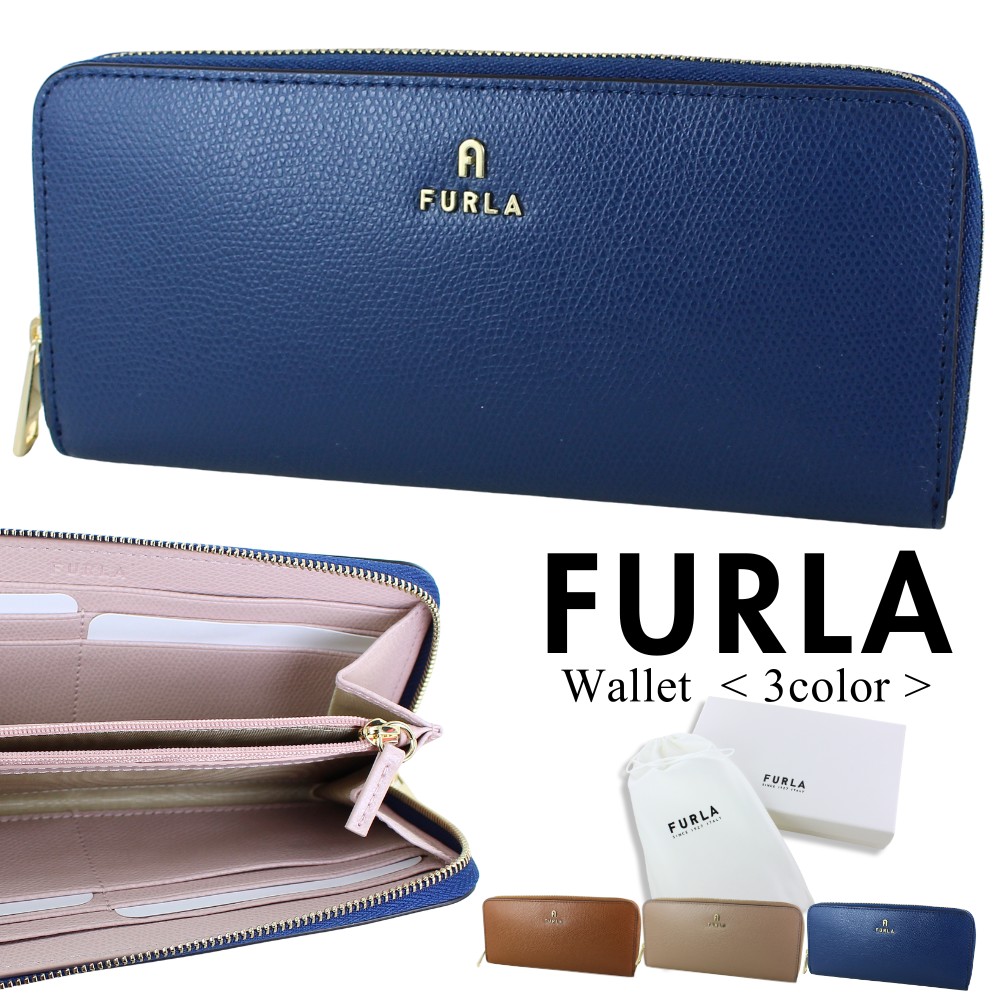フルラ 三つ折り財布 CAMELIA レディース 長財布 CAMELIA レディース 本革 ラウンドファスナー レザー 上品 おしゃれ 可愛い シンプル 誕生日 プレゼント ギフトにも最適 WP003