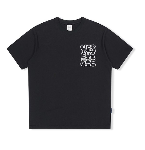 Qoo10 イェスアイシー C-Logo Tee プリント 半袖 ラ