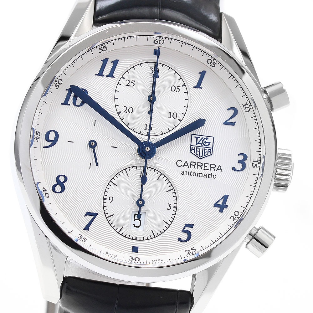 タグホイヤー TAG HEUER CAS2111 カレラ ヘリテージ キャリバー16 クロノグラフ 自動巻き メンズ 箱・保証書付き_902276【中古】