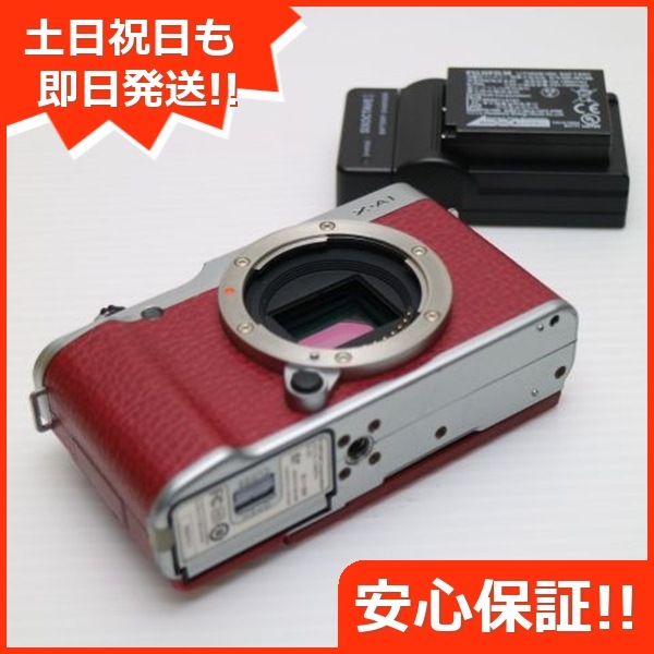 美品 FUJIFILM X-A1 レッド ミラーレス一眼 34