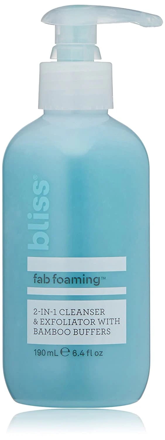[アメリカ無料] [プレミアム商品] Bliss Fab 泡立ち 2-in-1 竹バッファ付きク