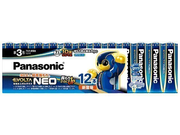 エボルタNEO アルカリ乾電池 単3形 12本パック LR6NJ/12SW 10個セット