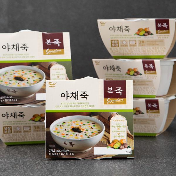 本粥 朝は野菜粥 본죽 아침엔 야채죽