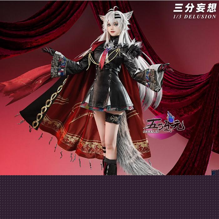 [超人気]三分妄想　アークナイツ (明日方舟) arknights　コスプレ　荒廃ラップランド　操機術師オペレーター　衣装　ウィッグ　靴　尻尾　仮面　追加可