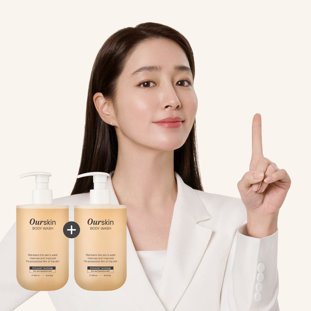 【MONGDIES開発】OURSKIN ボディウォッシュ 500ml ×2本セット 敏感肌・乾燥肌向け 低刺激・高保湿 ユニセックス対応 ギフトおすすめ