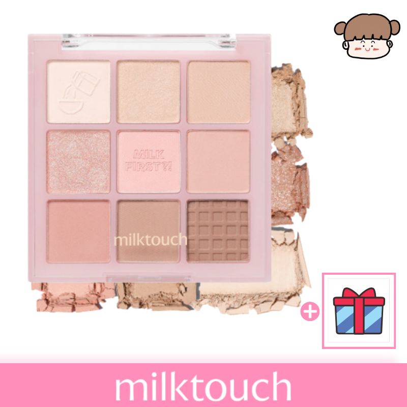 MILKTOUCH トーンオンシャドウパレット7.8g／01 トゥデイ シリアルボウル /Today Cereal Bowl‐透明感 クールカラー 雰囲気 秋 冬 発色 韓国化粧品 ブルベ