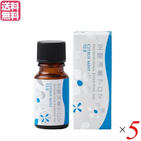 アロマ 芳香剤 ルームフレグランス 生活の木 空間消臭アロマ シトラスミント93.8 10ml 5個
