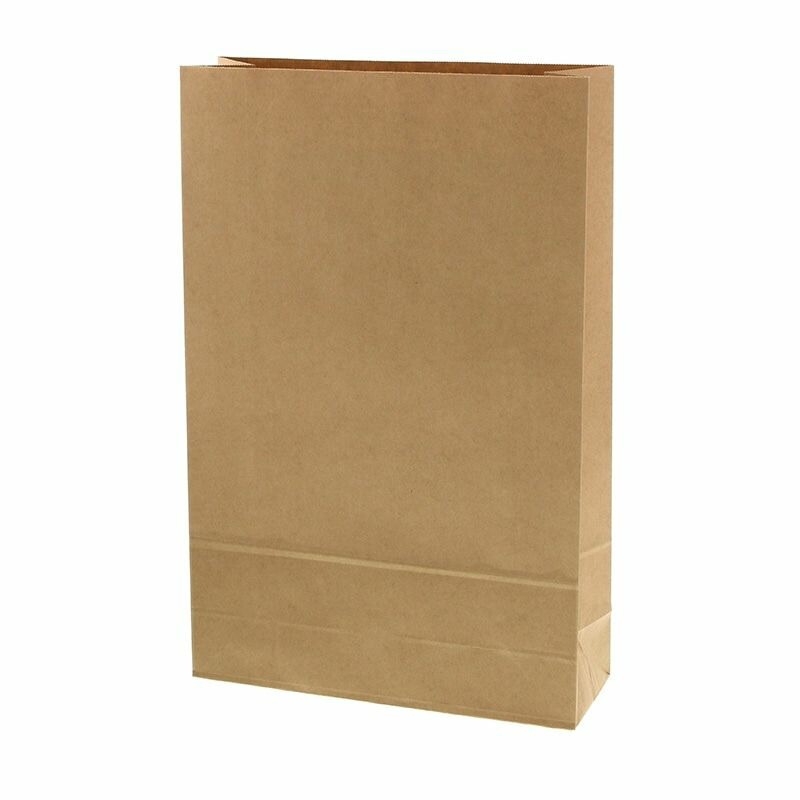 （まとめ買い）シモジマ HEIKO 宅配袋 LL 未晒無地 ベロ無し 25枚 幅320xマチ115x高490mm 梱包用品 004192124 [x3セット]