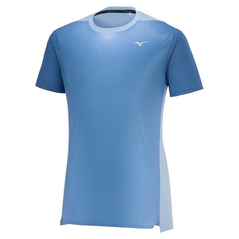 汗処理/通気 ドライエアロフロープレミアムTシャツ オーロラ ランニング ウエア シャツ J2MAB001