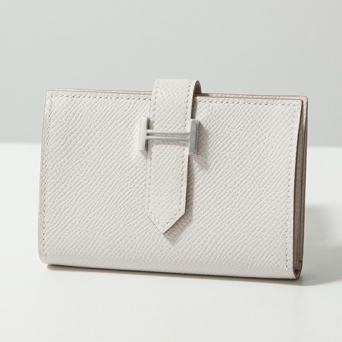 HERMES エルメス 二つ折り財布 BEARN MINI ベアン ミニ 039796CK レディース エプソン レザー ミニ財布 豆財布 Hパーツ W刻印 S