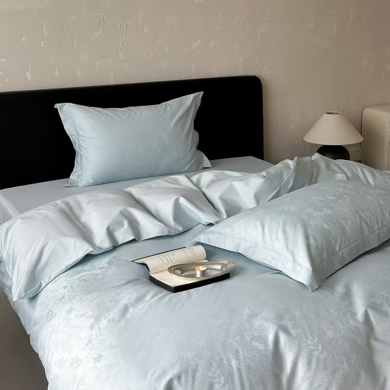 シンプルソリッドカラーレトロ長いベルベットコットントリビュートサテンジャッカー4ピースセットフルコットンキルトカバーピュアコットンベッドリネンベッド 2222222 7,978円