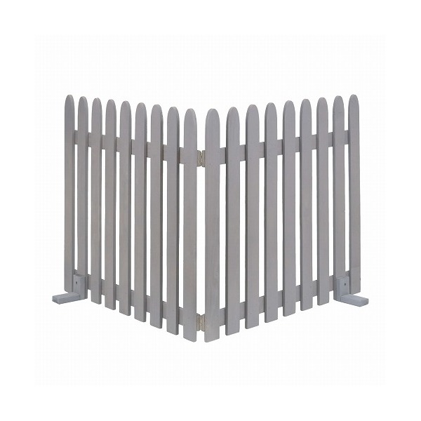 住まいスタイル WF-142F-GRY 折り畳めるウッドフェンス142×71(縦ストライプ) 1枚組 グレー メーカー直送