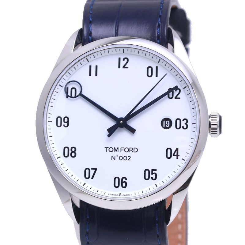 N.002 ポリッシュド TFT002004【2025年購入】ステンレススチールxアリゲーター メンズ /39963 未使用【腕時計】 86,790円