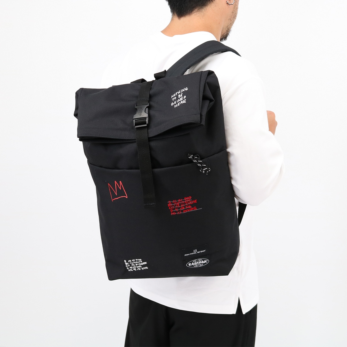 EK0A5BGF UP ROLL バックパック リュック 鞄 軽量 旅行 ロゴ レディース メンズ ユニセックス A4収納可能 プレ