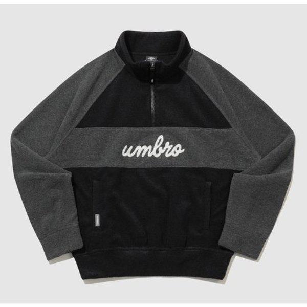 ウーマンズ フラッフィー スタンネック ハーフジップアップ スウェットシャツ UQ422CFSN1 BLK0 BBD0 SCW...