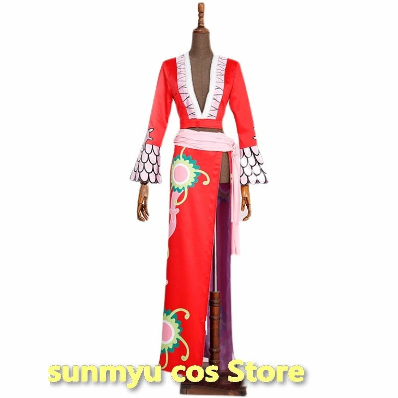 ワンピース ボア・ハンコック 赤色 コスプレ衣装 　サイズオーダー可能