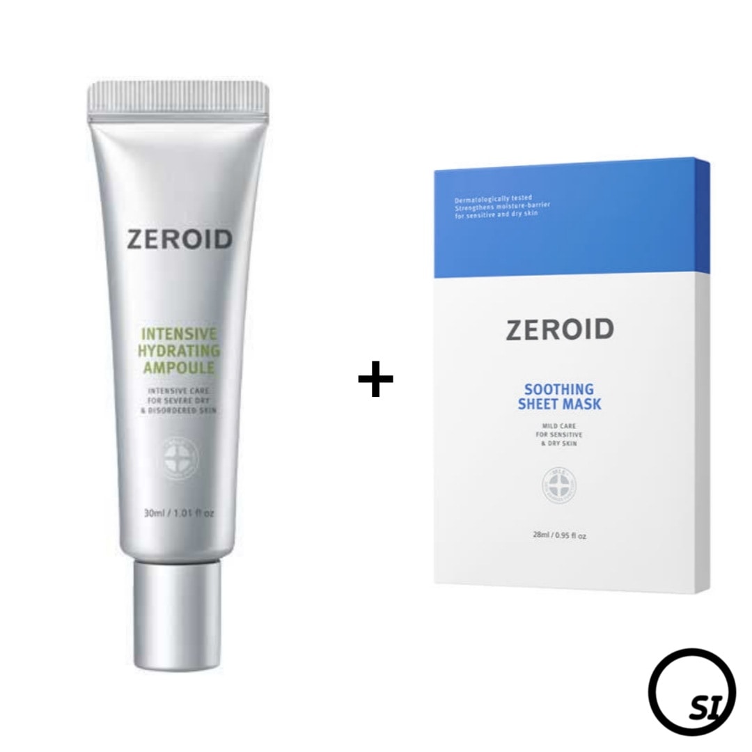 【SET】インテンシブ ハイドレーティング アンプル 30ml + スージング シート マスクパック 5枚