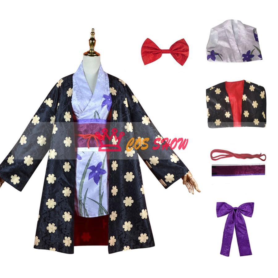 人気商品N0.1 ワンピース ONE PIECE 鬼ヶ島篇 ニコ・ロビン コスプレ衣装 和服 着物 cosplay 仮装 イベント ステージ服 学園祭 ハロウィン クリスマス