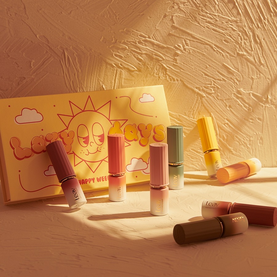 Leav Fall Gel Nails New Lazy Days, 1+1