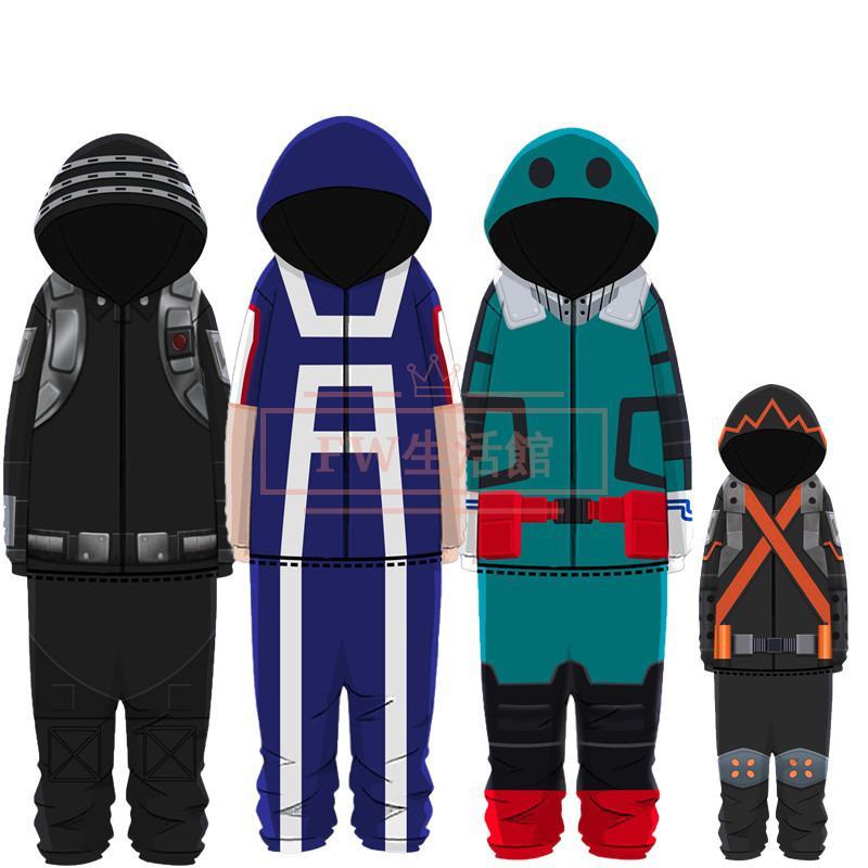 僕のヒーローアカデミア パジャマ 長袖 春秋 ワンピース パジャマ 柔らかい 日常服 ハロウィン クリスマス イベント パーティー 文化祭 学園祭 男女兼用