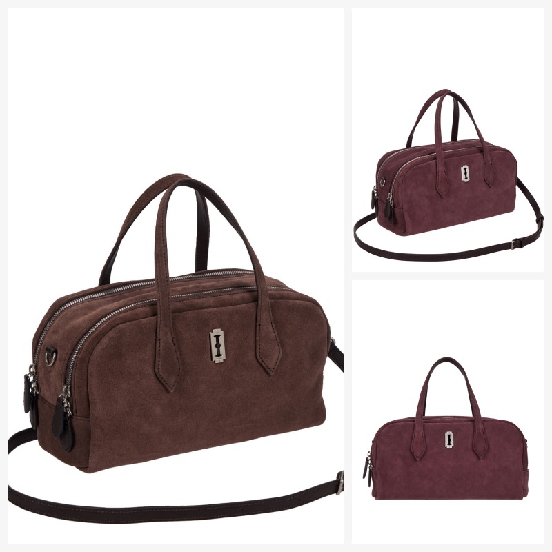 【VUNQUE】25FW HALFMOON TWO BLOCK SUEDE TOTE S : 2COLORS