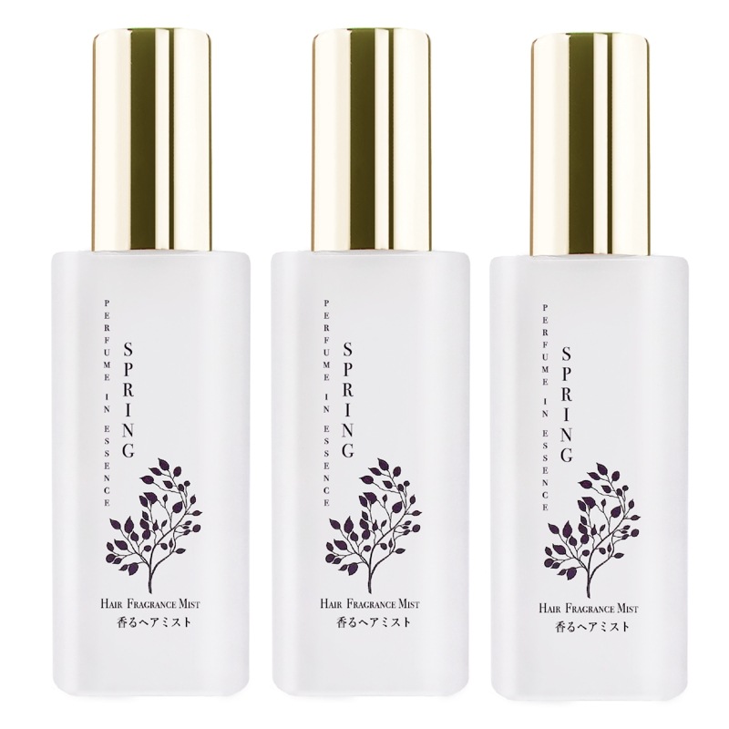 【得々セット】アルコールフリー 香るミスト パフュームインエッセンスSPRING 80ml x3個 ローズ＆ジャスミンの香り スカルプケア フレグランスミスト 軽い ベタつかない