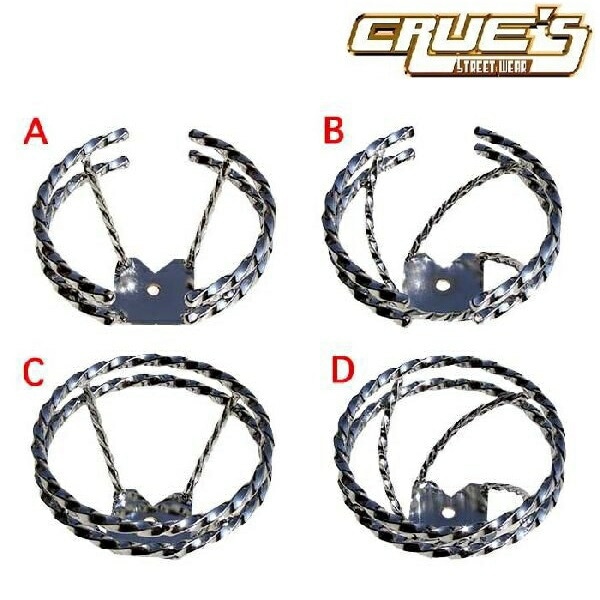 ツイスト ステアリング クローム メッキ 自転車 パーツ ハンドル ローライダー 自転車部品 ローチャリ ビーチクルーザー カスタム 改造 部品 BMX MTB GRQ Schwinn シュウィン ス