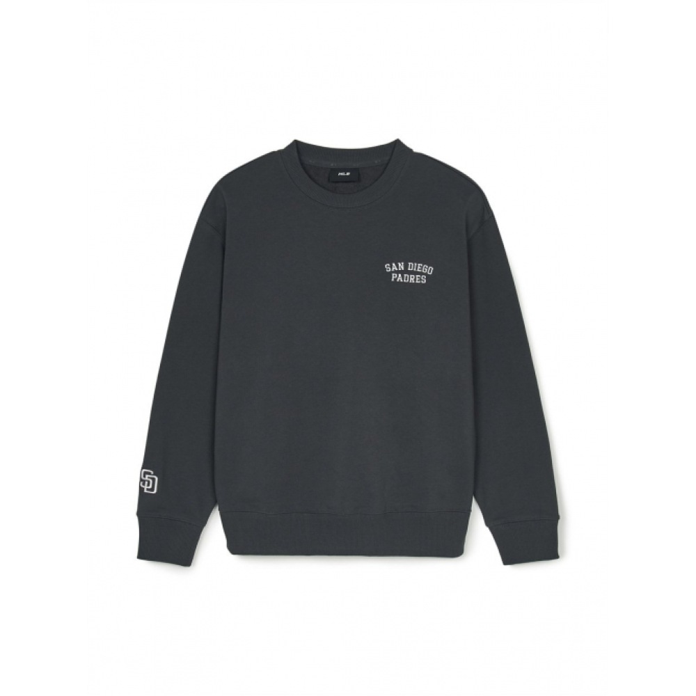 MLB ベーシックスモールレタリングオーバーフィットスウェットシャツ SD (チャコールグレー) 10,797円