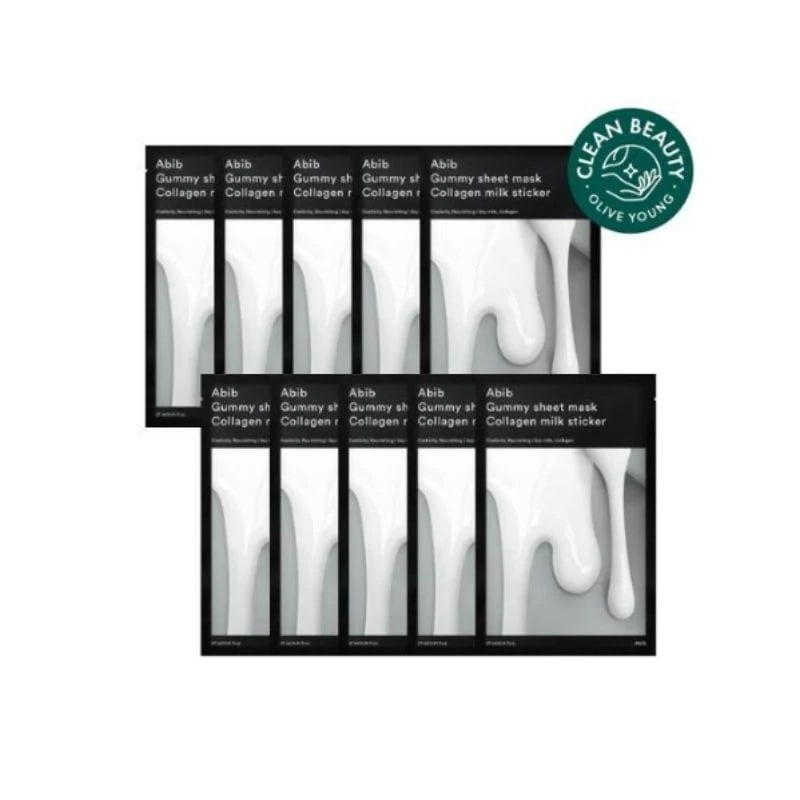 グミマスクパック コラーゲンミルクステッカー10枚