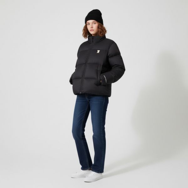 Duckie Down Short Puffer Black