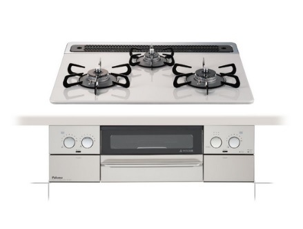 ガスコンロ パロマ PD-809WS-60CV12A13A ビルトインコンロ 左右コンロ7段階 都市ガス