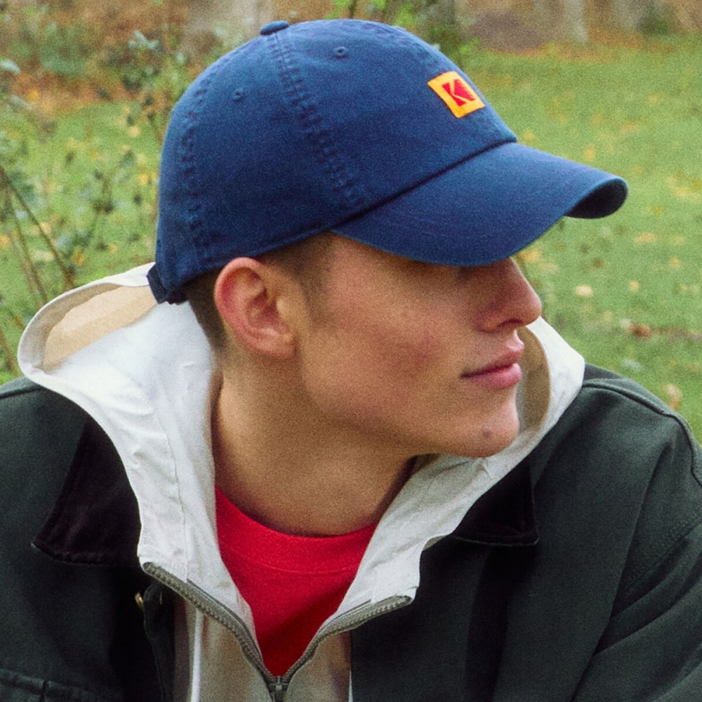 コダックアパレル スクエアロゴ リラックスフィット ボールキャップ NAVY