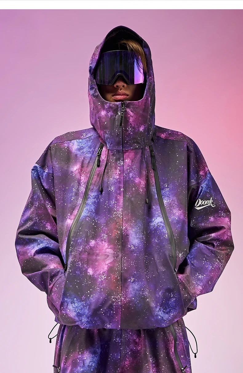 スノーボードウェア 2025 2026 上下セット 耐水圧20000mm メンズ レディース ジャケット パンツ 星空 かっこいい 撥水加工 3L 韓国風 スノボウェア スノーウェア スキーウェア