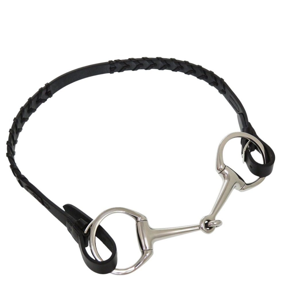 美品 ホースビットバックル ベルト ヴォースイフト ブラック O刻印 0273【中古】 レディース